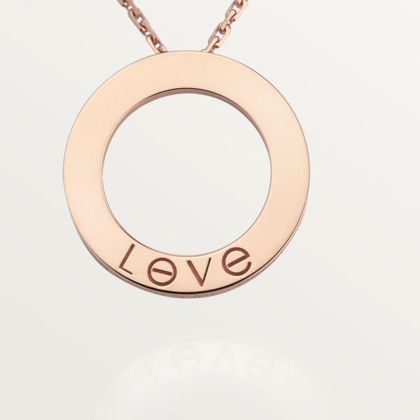 Colgante Love, 3 diamantes Oro rosa, diamantes